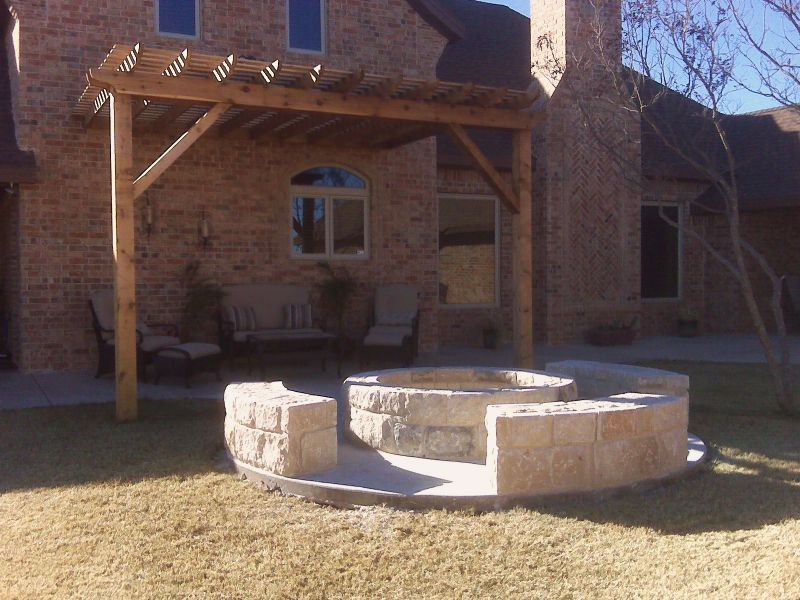 Yard Landscaping Pictures & Ideas: West TX Fire Pit